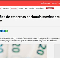 Fuses e aquisies de empresas nacionais movimentaram mais dinheiro at maio